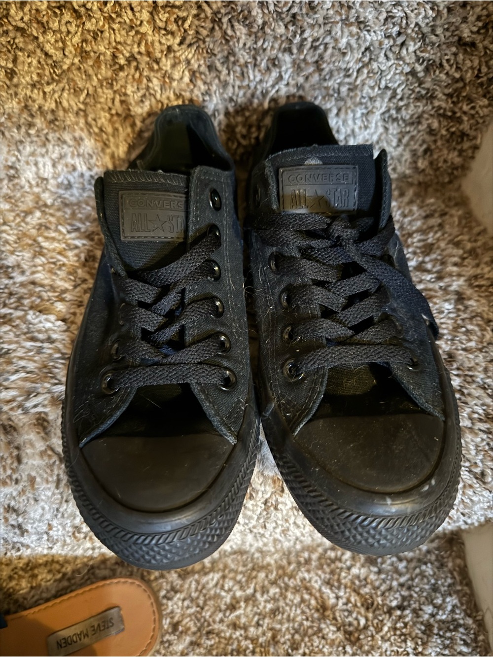 Converse Black Low Top Canvas Sneakers